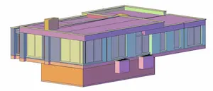 Architecture floor plan made in AutoCAD